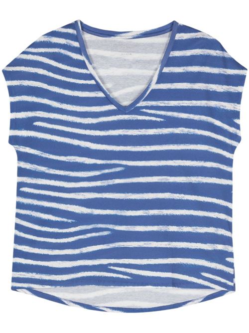T-shirt donna a righe MAJESTIC FILATURES | M393FTS159164